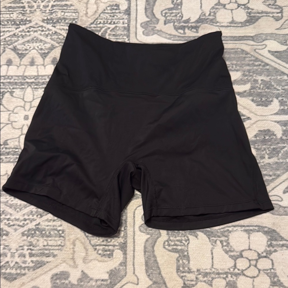 Women's Black High-Waisted Shorts